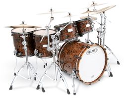 RARE Mapex Orion Chocolate Burl Drum Set 1 11 Made New
