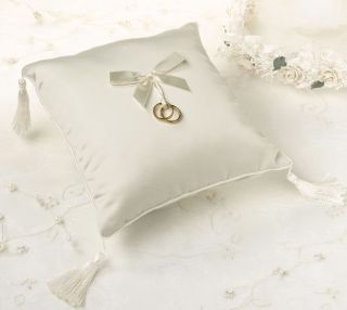 Lillian Rose Simply Ivory Wedding Ring Bearer Pillow