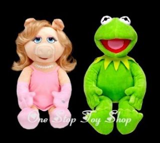 Muppets Build A Bear Miss Piggy and Kermit The Frog Puppets Too