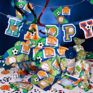 Sports Birthday Decorations Set Party Supplies Kit Last One