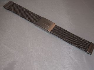 Italian Made 17mm Stainless Steel Mesh Braselet for Accutron Astronaut
