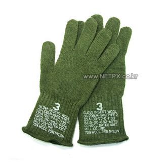 Netpx Gi Issue Military Wool Glove Liners OD Original