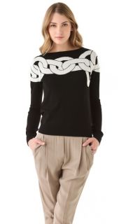 Diane von Furstenberg Tinkit Chain Sweater
