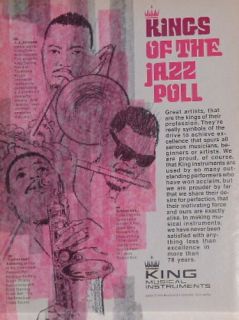 1971 J J Johnson Roland Kirk King Instruments Print Ad