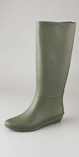 Loeffler Randall Back Zip Rubber Rain Boots
