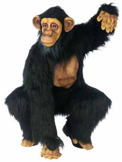 Chimpanzee Plush Adult Standard Size Teen Mascot Suit Monkey Costume