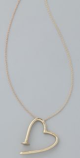 A.L.C. Bent Nail Heart Pendant Necklace
