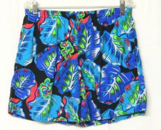 Vintage 80s IZOD Lacoste Size L Swim Shorts Trunks Mesh Lining Bold