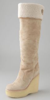 See by Chloe Crepe Wedge Boots