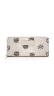 Marc by Marc Jacobs Take Me Embo Lizzie Dots Slim Zip Around Wallet