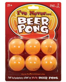 Ive Ive Never Beer Pink Pong Balls Drinking Beer Truth or Dare Game