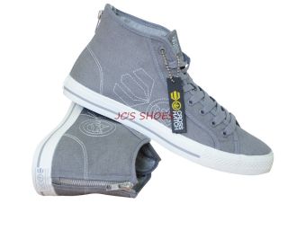 New Mens Crosshatch Canvas Hi Tops Trainers High Top Boots Sneakers