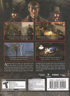 Sherlock Holmes vs Jack The Ripper Mystery PC Game New 625904739421