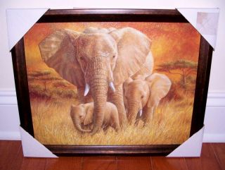 ELEPHANT Mom Babes African Interior ART Decor Elephants Safari Jungle