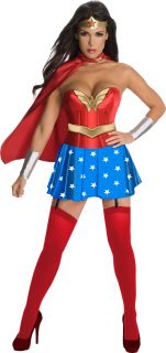 Wonder Woman Corset Sexy Hero Adult Halloween Costume