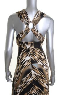 Sky New Kolimar Multi Color Animal Print High Low Maxi Casual Dress XS