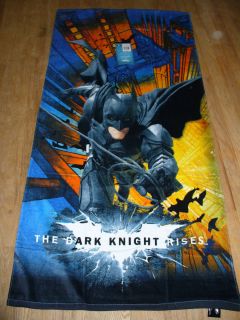 NWT Batman The Dark Knight Rises Beach Bath Towel Plush 28 x 58 Nice