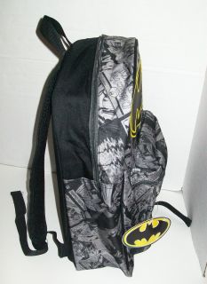  Size BATMAN School BACKPACK Book Bag Tote Dark Knight Rises DC Comics