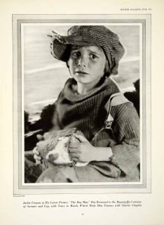 1925 Print Portrait Child Jackie Coogan Rag Man Movie Film Costume