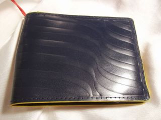 New Will Snyder for J Fold Wallet Style Number N43214 106 Navy Yellow