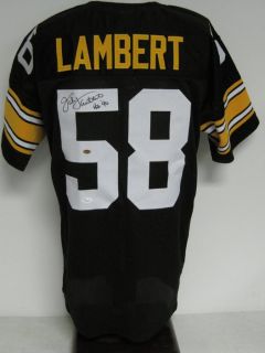 Jack Lambert Steelers Autographed Signed Jersey JSA Lambert Holo