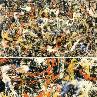 49x28 Convergence Jackson Pollock Abstract Repro Canvas