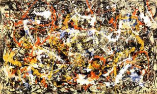 Jackson Pollock Convergence Canvas 22x36 Finest Museum Replica Ready
