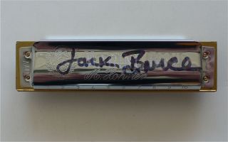 Jack Bruce Signed Harmonica Played at Cream Reunion with Letter from