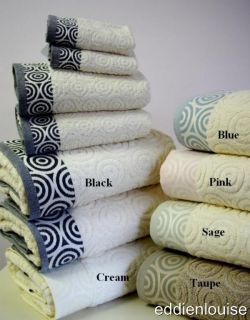 Pcs Egyptian Cotton Jacquard Water Weave Bath Towel Set Several