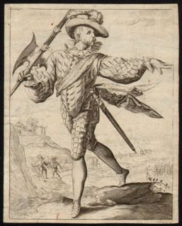  An Officer from A Series by Goltzius After Jacques de Gheyn
