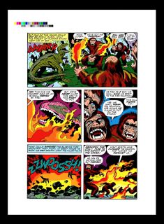 Jack Kirby Devil Dinosaur 1 RARE Production Art PG 8