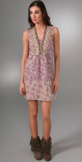A Common Thread Embroidered V Dress