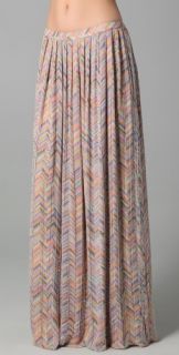 Parker Zigzag Beaded Long Skirt