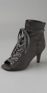 Ash Iggy Open Toe Lace Up Booties