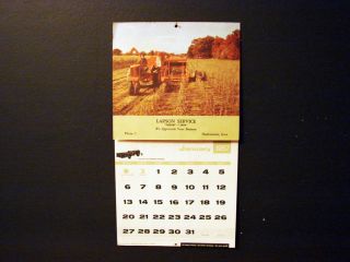   Allis Chalmers Farm Record Calendar Larson Service Fresh Never Used