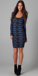 Torn by Ronny Kobo Zoe Aztec Print Ruched Dress