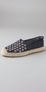 BE & D Greenpoint Espadrille Flats with Grommets