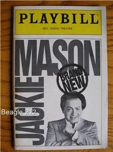 Playbill Titled Jackie Mason Brand New 1990 Broadway