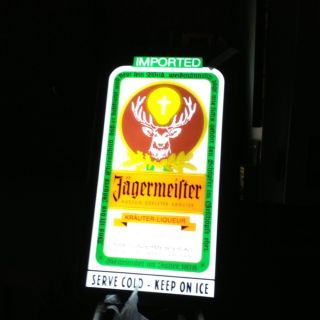 Rare Jagermeister Lighted Bar Sign for Bar or Mancave Flatscreen Type