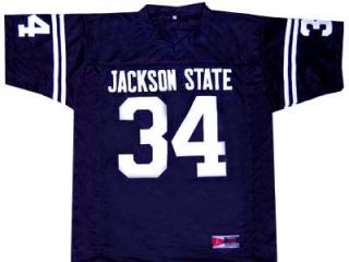 Walter Payton Jackson State University Jersey Navy Blue New Any Size