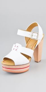 See by Chloe Wooden Platform Sandals