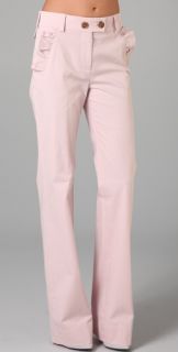 RED Valentino Wide Leg Pants with Ruffle Pockets