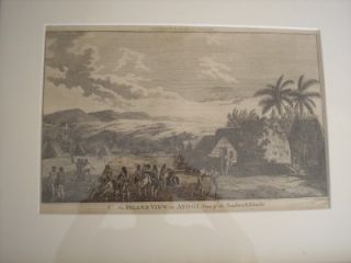  Hawaiian Captain Cook Sandwich Island Atooi Print J G Wooding 1778