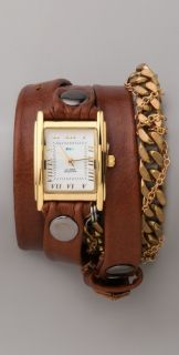 La Mer Collections Moscow Braided Chain Watch