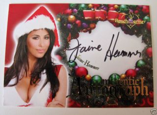 2006 Jaime Hammer Benchwarmer Holiday Ed Auto Autograph