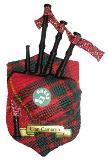 Great Gift Scotland Tartan Musical Clan Magnet Bagpipes Cameron