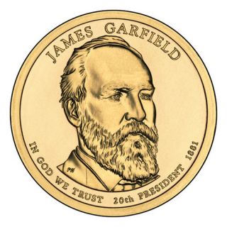 2011 James A Garfield Dollar Denver Mint