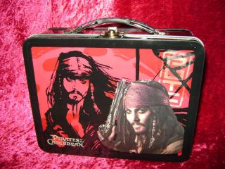 Pirates of The Caribbean Lunch Box Tin Jack Sparrow R