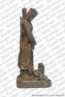 Knight Templar 1120 Cold Cast Bronze Statue Sculpture