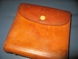 Vintage Leather Fly Salmon Fishing Casts Leather Wallet Ogden Smiths